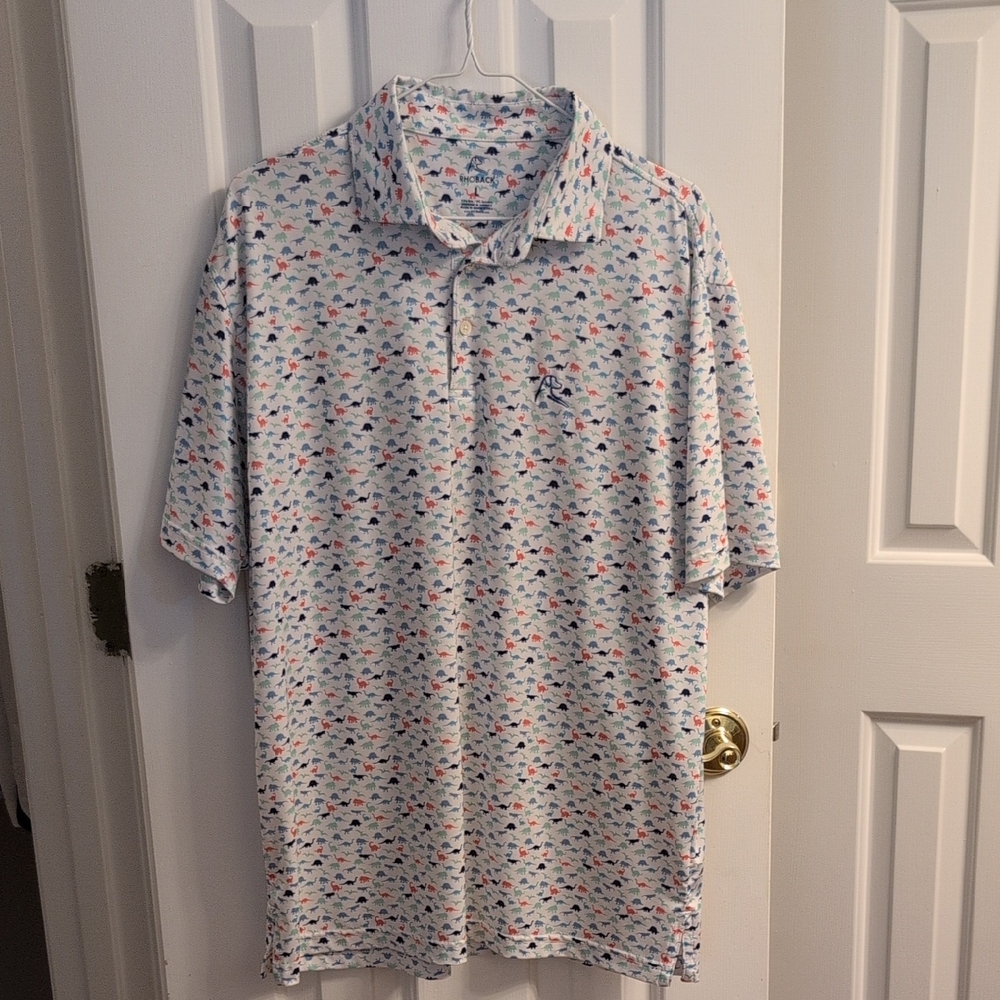 Rhoback Men's Polo Shirt - "Dinosaur"
